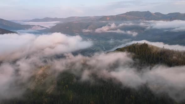 Beautiful Mountain Aerial Landscape