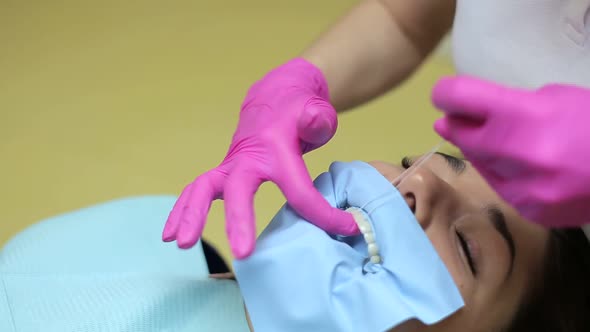 Woman at the Dentist Smiling