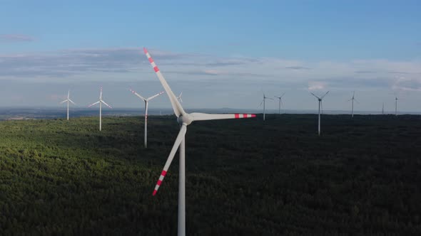 Wind Turbines in a Row