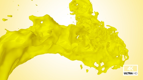 Twisted Yellow Paint Splash V1 alt