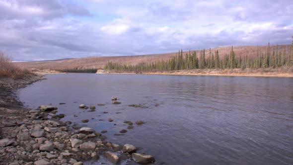 a remote river in Alaska