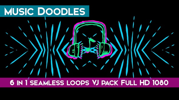 Music Doodles VJ Loops