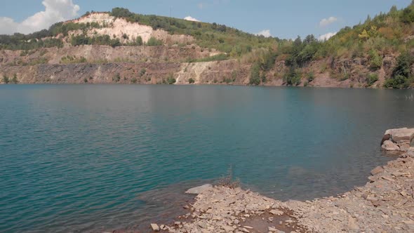 Beautiful Quarry with Blue Water