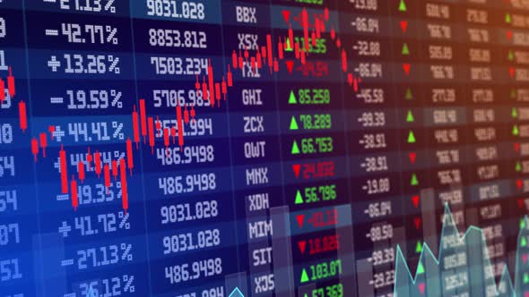 Candle stick stock market tracking graph. Economical stock market graph.