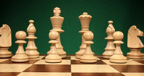Macro of chess as a game for two