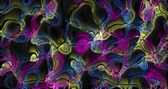 Abstract animation. Liquid background. Beautiful digital painting movie