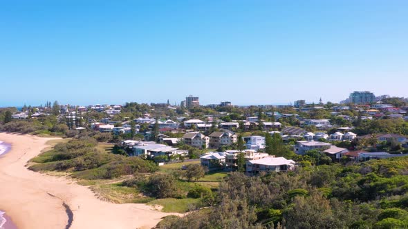 Aerial view of Shelly Beach, Queensland, Australia