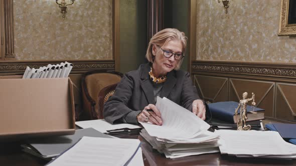 Portrait of Senior Female Lawyer in Office