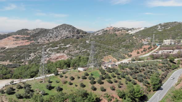 High voltage electric towers