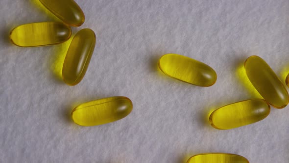 Rotating stock footage shot of vitamins and pills - VITAMINS 0058