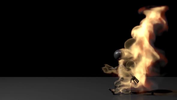 Burning Character, The Robot Walks alt