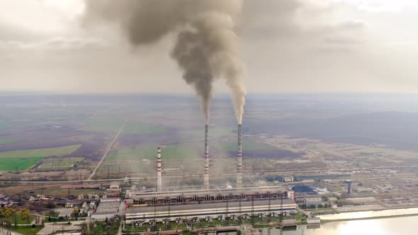 Dense Steam Exiting to the Atmosphere Via a Flue