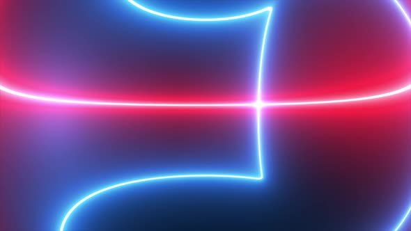 Neon Lines Background 4K