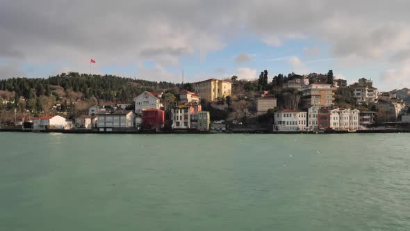 View of Bosphorus Strait in Istanbul Turkey