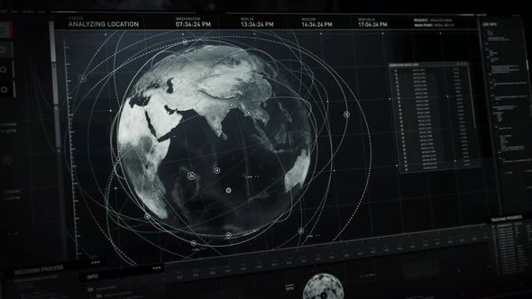Choosing Satellite Surveillance System For Target Scan On Display Interface alt