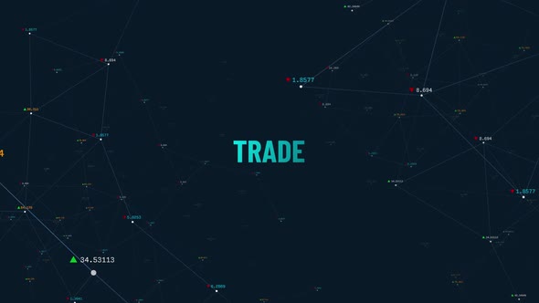 Trade Finance Stck Market Animation 4K