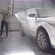 Car Washing at Selfservice Station Hose for Spraying Soap Foam in a Garage - VideoHive Item for Sale