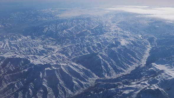 Beautiful View Through Airplane Window