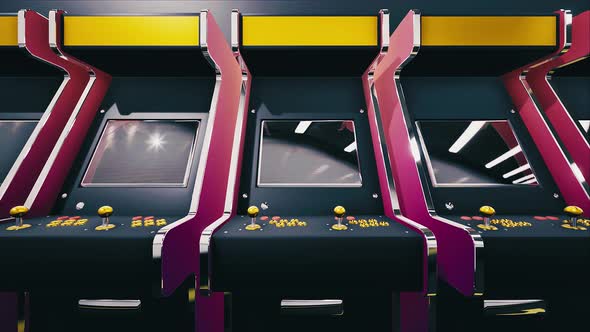 Retro Arcade Game Machines #01 4k