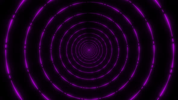 Abstract Neon Infinite Tunel