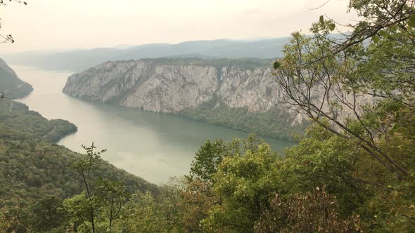 Serbian and Romanian beautiful nature 4K 2160p 30fps UltraHD footage - Danube gorge natural beauty o