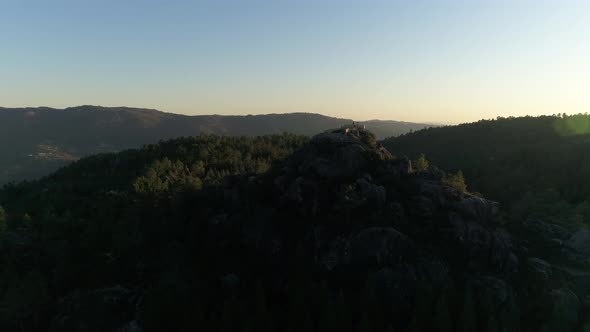 Mountain landscape high in the mountains aerial view 4 K