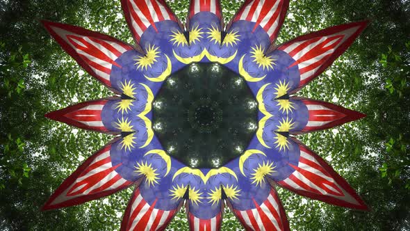Malaysia flag abstract animation
