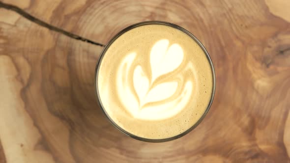 Flower Latte Art.