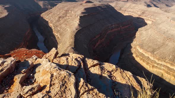 Goosenecks State Park Canyon River Time Lapse