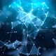 Blue abstract digital network connections structure - VideoHive Item for Sale