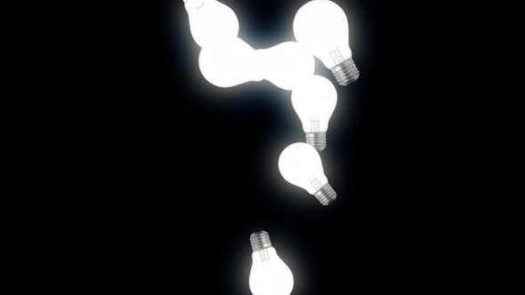 Falling lamps or bulbs