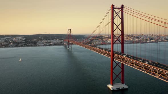 Vehicles Cross the Bridge in Both Directions