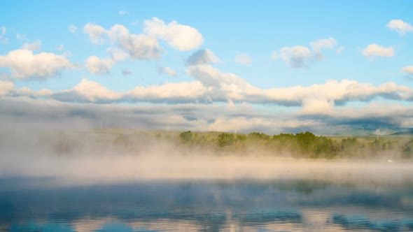 Fog On Lake