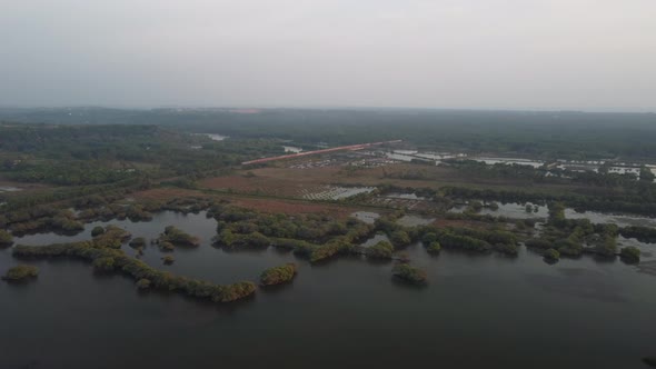 Train Passing Through, River, Kerala 4k