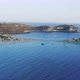 Aerial flying over Elafonisos Greek island, Simos double sandy beach - VideoHive Item for Sale