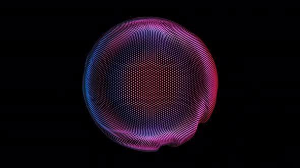 Distortion Waves on Abstract Sphere of Particles Loop