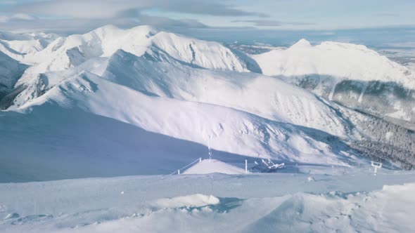 Snowy Landscape in the Winter Season