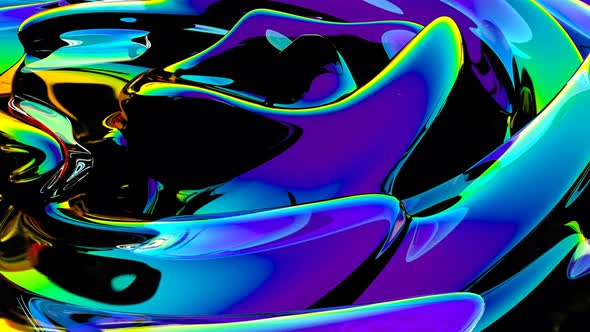 Super Slow Motion Macro Rainbow Water Splash Macro Shot Able To Loop Seamless alt