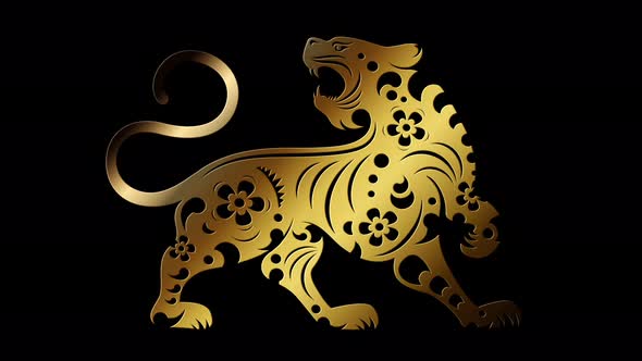 Chinese Astrological Sign Year Of The Tiger Icon
