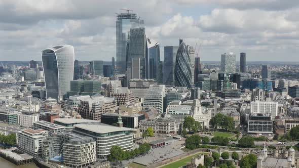 London City Iconic Skyline. London Capital City of United Kingdom. Finance and Banking Center of EU