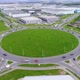 Aerial View of a Roundabout with Industrial Zone 4K - VideoHive Item for Sale