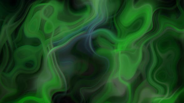 Green Color Background Smooth Wavy Marble Liquid Animation