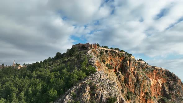 Castle Alanya Kalesi Aerial