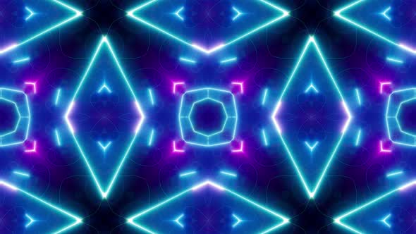 Neon Light Vj Background Loop 4K 10