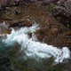 Top View on the Splashing Sea Waves on the rocky beach in Norway - VideoHive Item for Sale