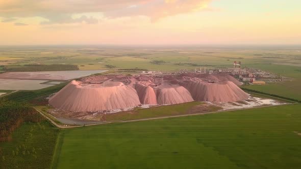 Bird'seye View of Mining Waste Disposal and Environmental Damage