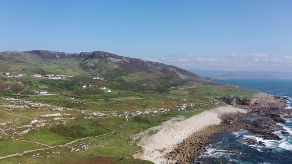 Aerial View of the Beach By Falcorrib South of Dungloe County Donegal  Ireland