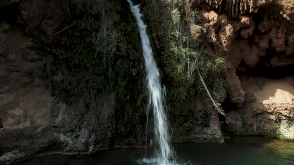 Waterfall Water Running Down 