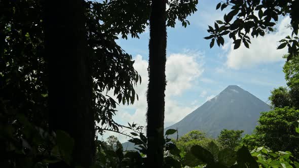 Arenal Volcano National Park Landscape of Costa Rica Tropical Rainforest and Jungle Scenery, Aerial