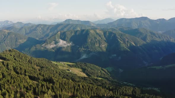 Slopes of the Alps in Summer